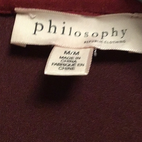 Red Jacket Faux Suede By Philosophy - Picture 2 of 2